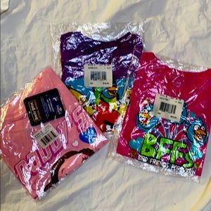 NIP lot of 3 Angry Birds Girl Tshirts size 4/4T